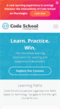 Mobile Screenshot of codeschool.com