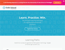 Tablet Screenshot of codeschool.com